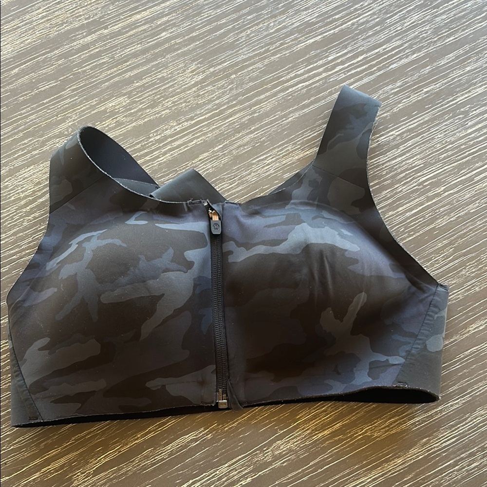 Lululemon Athletica Black and Gray Supportive Sports Bra
